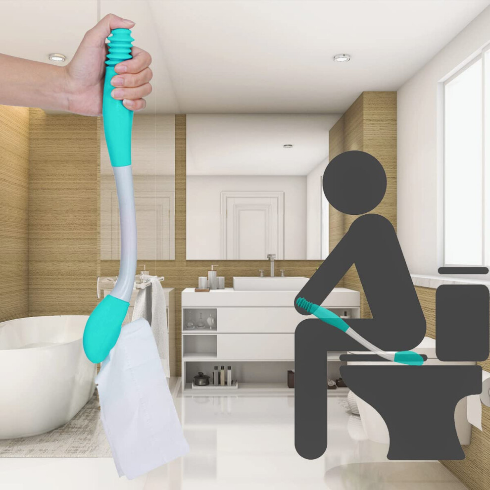 Miyobing Toilet Aids Tools Disabled Aids, Long Reach Comfort Wipe, Disability Aids, Toilet Tissue Aids Tools,Bottom Wiper, Toilet Aids For Wiping, Extends Your