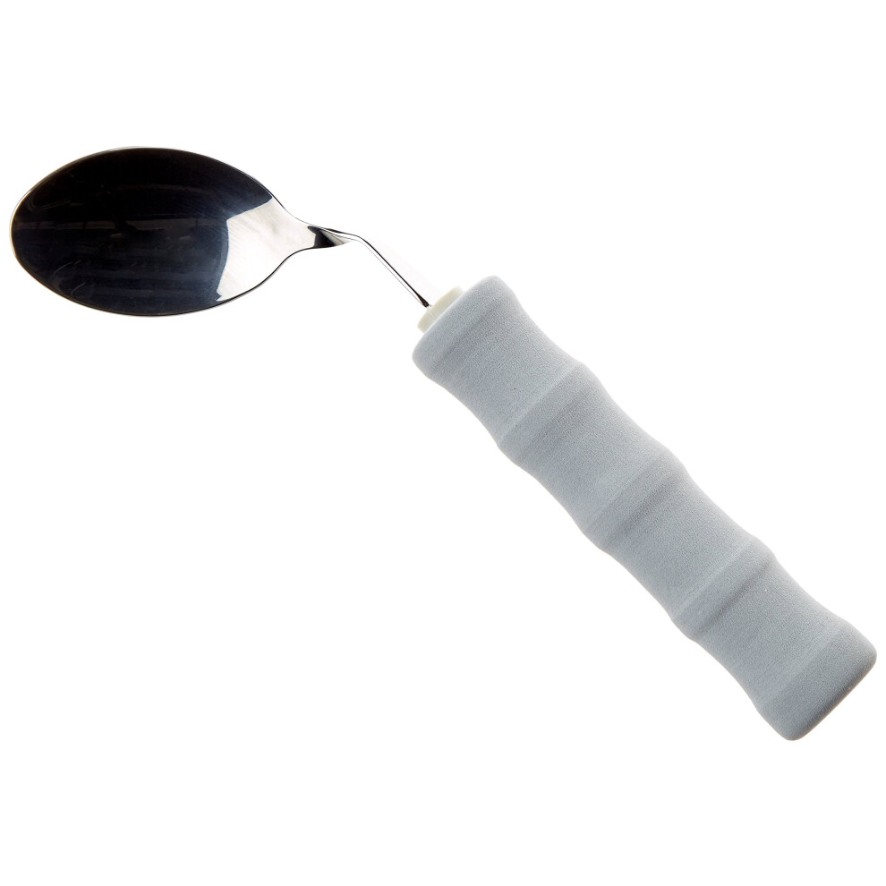 Homecraft Lightweight Cutlery, Spoon, Right Handed Adaptive Dining Aid, Utensil For Elderly, Disabled,Handicapped, Parkinson's Disease, And Arthritis Users, Non