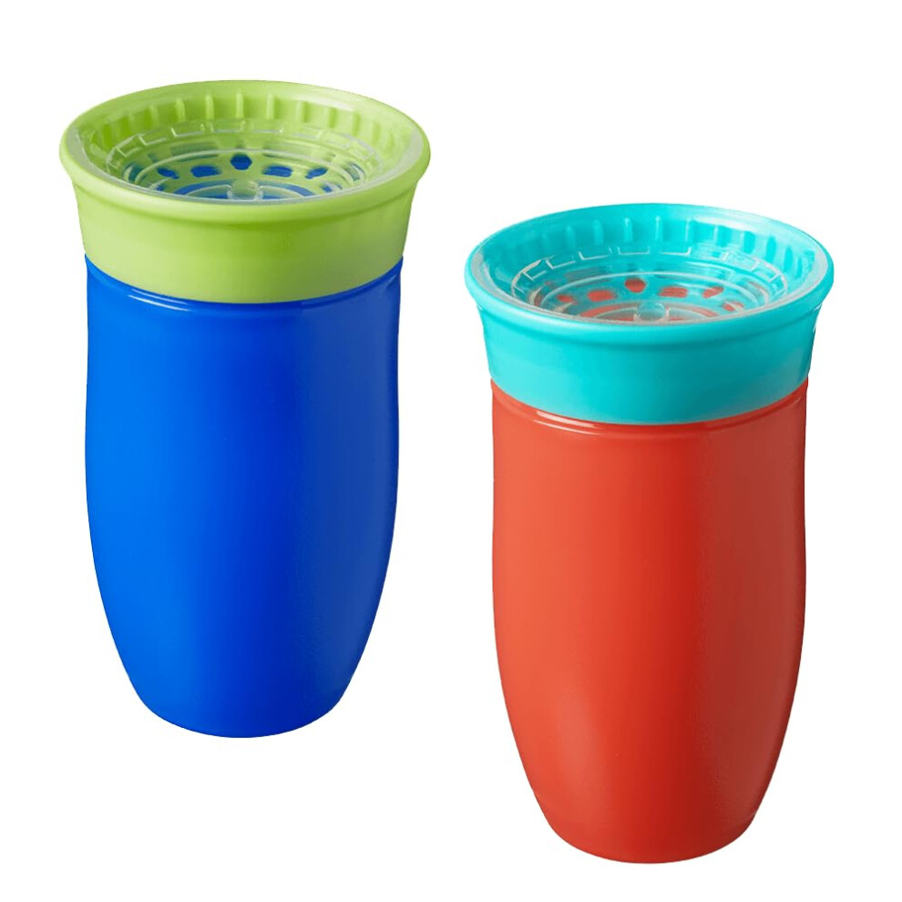 All Around Water Bottle - No Spill Sippy Cup | 300ml / 10oz | Drink from Any Angle | Dishwasher Safe | BPA Free | Suitable Beaker for 6 Months Plus