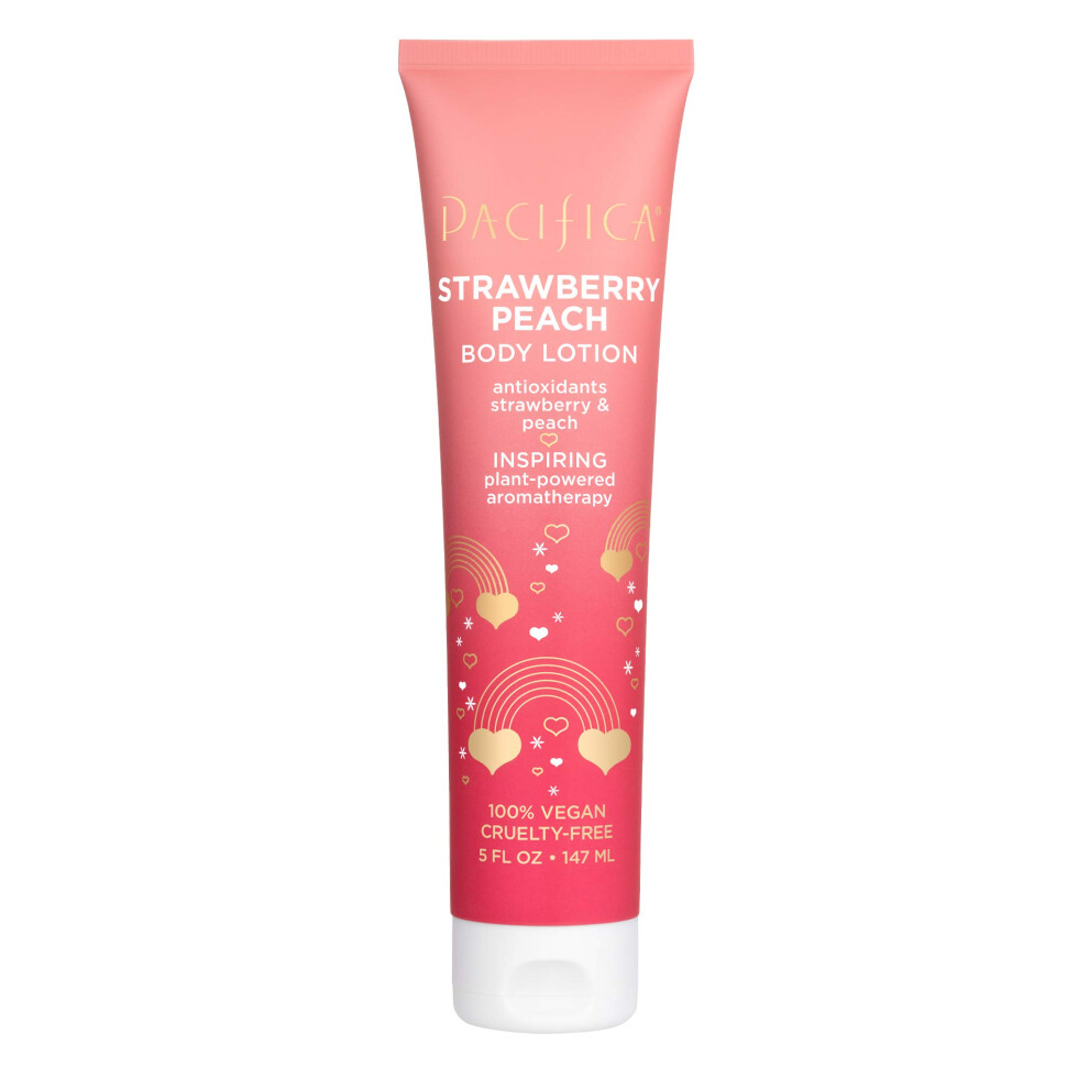 Body Lotion - Strawberry Peach for Women 5 oz Body Lotion,Pink