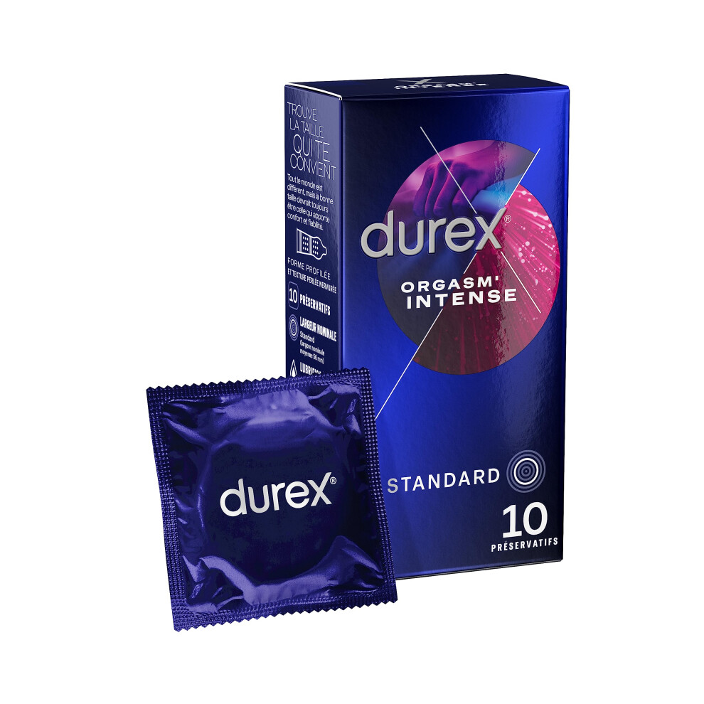 Orgasm Intense Condoms, Transparent, 10-Count