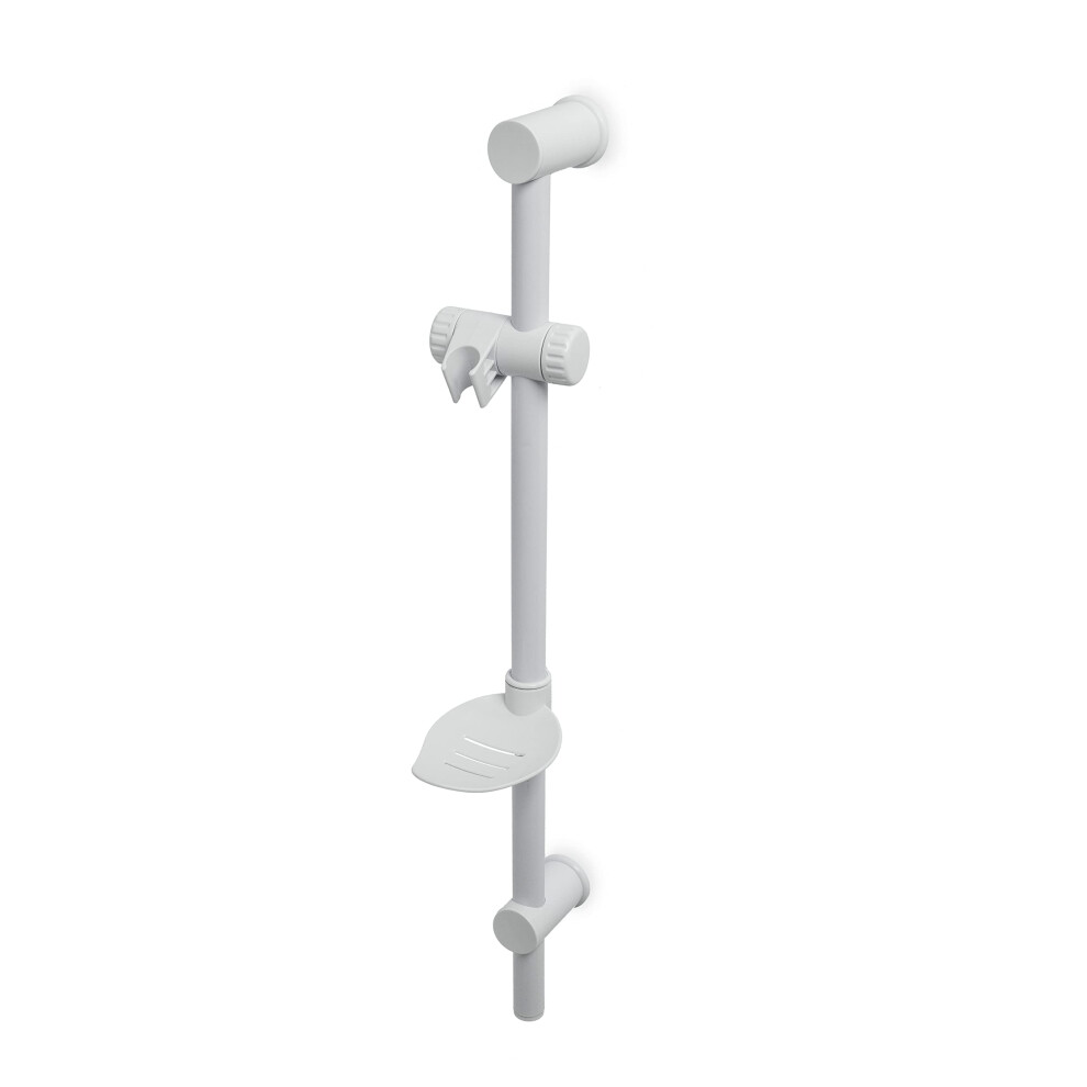 Freeway Shower Raiser Sliding Bar, White