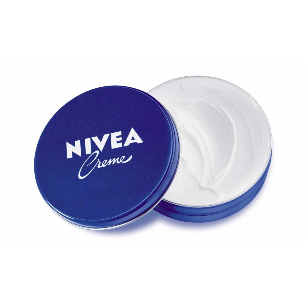 Genuine German Nivea Creme Cream Made in Germany - 5.1 oz. / 150ml metal tin by Beiersdorf Germany BEAUTY