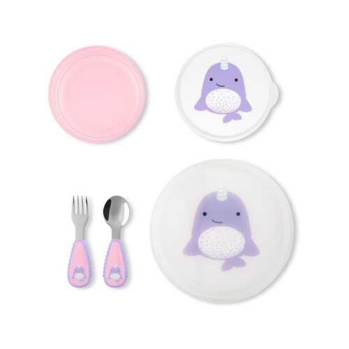 Skip Hop ZOO Table Ready Mealtime Set- Narwhal 1