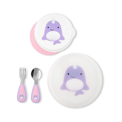 Skip Hop ZOO Table Ready Mealtime Set- Narwhal 2