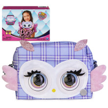 Purse Pets, Print Perfect Hoot Couture Owl, Interactive Pet Toy and Handbag with over 30 Sounds and Reactions, Kids' Toys for Girls Ages 5 and up