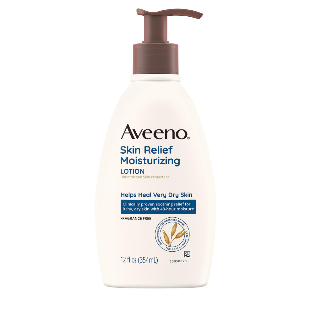 Aveeno Active Naturals Skin Relief Moisturizing Lotion Fragrance Free, 12 oz