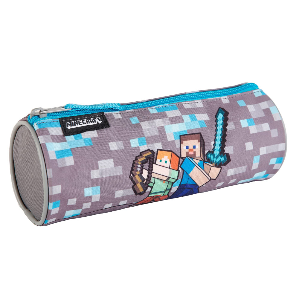 Warriors ToyBags Gamer Case, Cylindrical Design, Pencil Case with 1 Compartment, Lined Inside and with Zip, 8 x 22 x 8 cm, Colourful, Mediano,