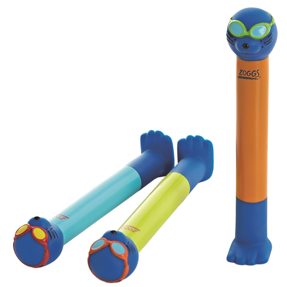 Zoggs Dive Sticks Pool Toys, Confidence Building Diving Sticks, Safe Swimming Pool Toys, Diving Sticks For Swimming Fun, Swimming Toys For Kids,