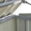 Steel Trash Can Recycle Bin Enclosure Storage Shed, Charcoal Black 6