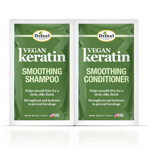 Difeel Vegan Keratin Smoothing Shampoo & Conditioner
