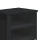 (Black ) 2 Bedside Cabinets with Shelves Storage Side Table 5