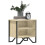 (Sonoma Oak) 2 Bedside Cabinets with Shelves Storage Side Table 9