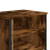 (Smoked Oak) 2 Bedside Cabinets with Shelves Storage Side Table 5