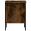 (Smoked Oak) 2 Bedside Cabinets with Shelves Storage Side Table 7