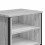 (Grey Sonoma) 2 Bedside Cabinets with Shelves Storage Side Table 6