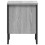 (Grey Sonoma) 2 Bedside Cabinets with Shelves Storage Side Table 8