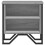 (Grey Sonoma) 2 Bedside Cabinets with Shelves Storage Side Table 9