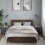 (Grey Sonoma) 2 Bedside Cabinets with Shelves Storage Side Table 10