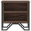 (Brown Oak) 2 Bedside Cabinets with Shelves Storage Side Table 9