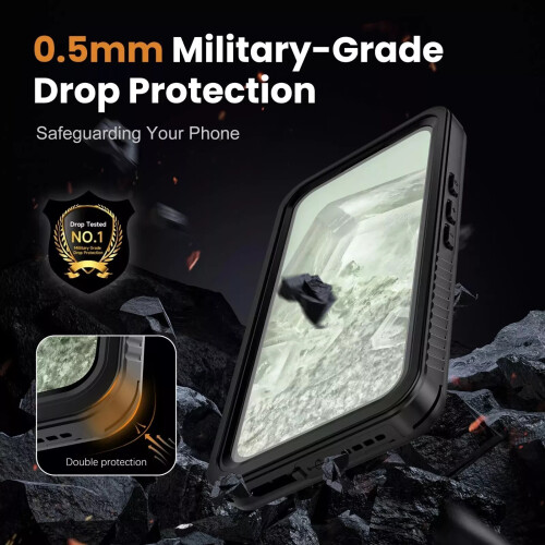 For Google Pixel 8A Waterproof Shockproof 360 Full Body Cover Case 2