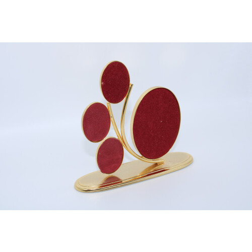 Elegant Gold Multi Photo Frame Holder Tree 1