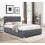 Comfy Living (No Mattress, 5ft King Size) Tufted Fabric Bed Frame In Grey 3ft, 4ft6 or 5ft 1