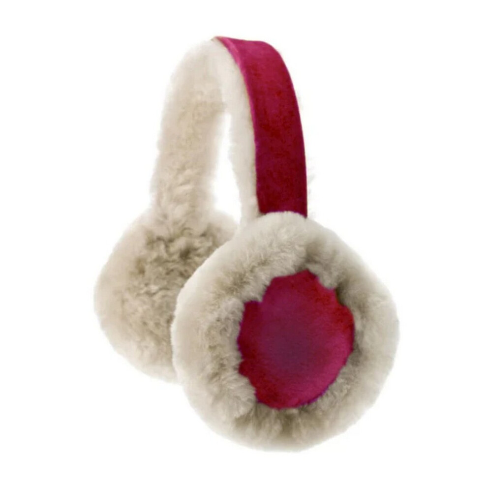 (One size, Raspberry) Eastern Counties Leather Womens/Ladies Luxury Sheepskin Earmuffs