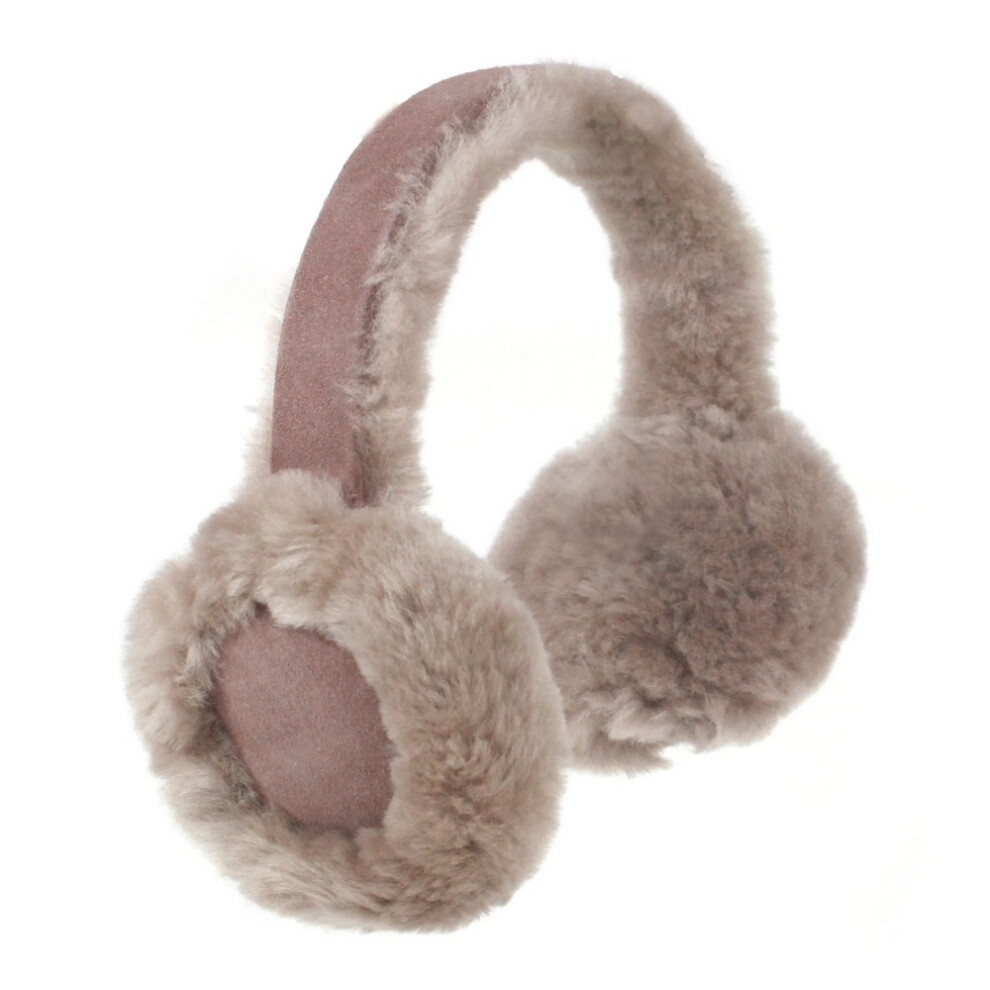 (One size, Truffle Brown) Eastern Counties Leather Womens/Ladies Luxury Sheepskin Earmuffs