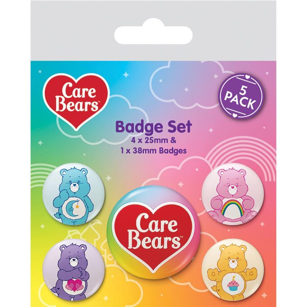 Care Bears Characters Badge Set (Pack of 5)