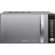 800W Digital Microwave Oven | Freestanding Microwave Oven, 5 Power Levels, Clock and Timer Function | Black Microwave Oven