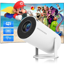 Mini Projector, Support 4K 1080P Portable Projector with Dual Band WIFI6 5G Wireless 5.0 Bluetooth Android 11, 160 ANSI Lumens, 180 Rotatable