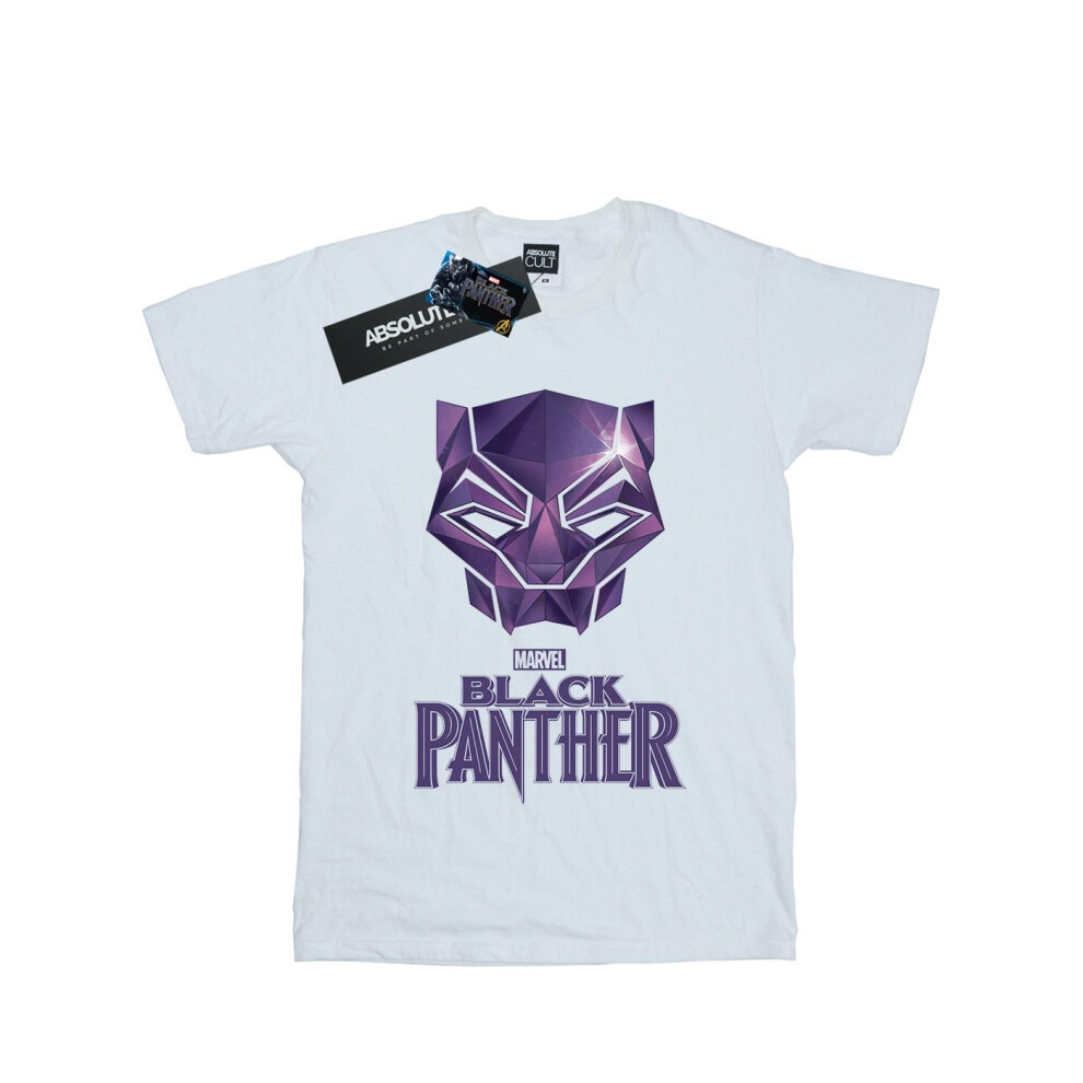 Black Panther Mask Logo Cotton T-Shirt