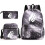 (Starry Black B) Prestonplayz School Bag Backpack Three-Piece Set 1
