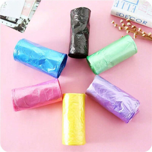 (Multicolor x100) Biodegradable Trash Bags Bin Liners  (5Roll) 2
