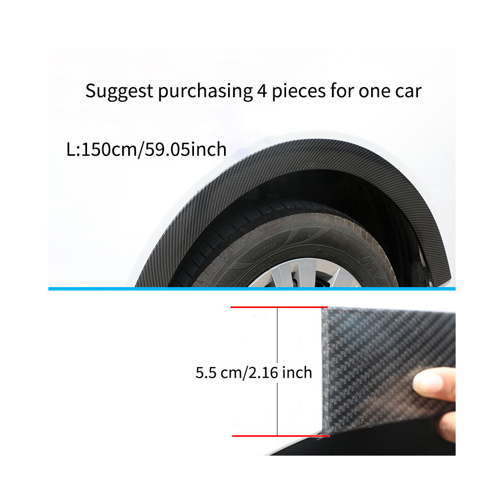 (5.5CM-150CM) Carbon fiber patterned car wheels tire arches general car wheel fenders-image-OPC-PF96GQB-NEW