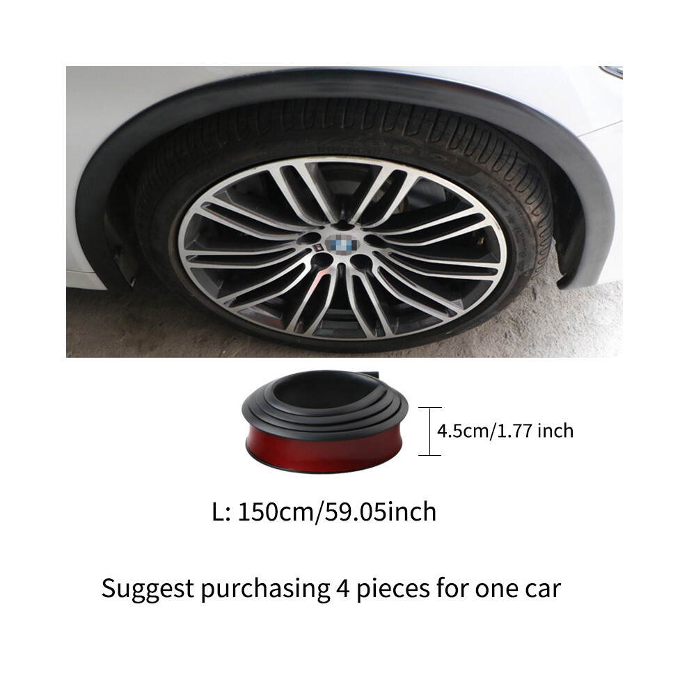 (4.5Cm-150Cm) Car Wheel Tires Eyebrow Strip Universal Car Wheel Fender Flare Eyebrow 9486291561603