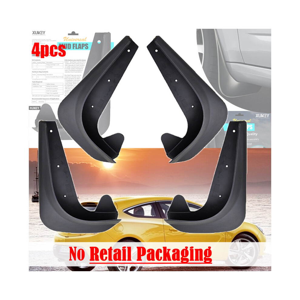 (No Retail Package) 4Pcs Universal Mud Flaps Mudflaps Splash Guards Mudguards Fordacia Dokker 9486291562853