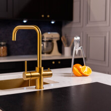 (Brushed Gold) flöde tre | 3 in 1 Instant Boiling Tap | Full Kit