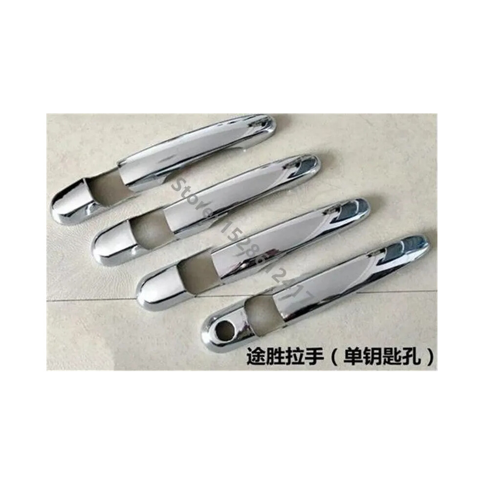 (2) Abs Chrome Door Handle Car Door Wrist Cover Trim For Hyundai Tucson 2005 9486291520068
