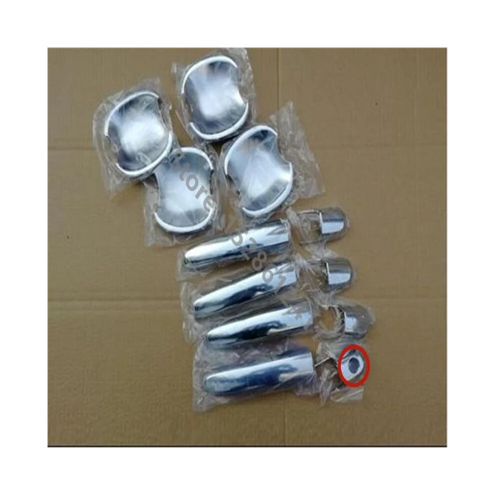 (4) Abs Chrome Door Handle Car Door Wrist Cover Trim For Hyundai Tucson 2005 9486291520082