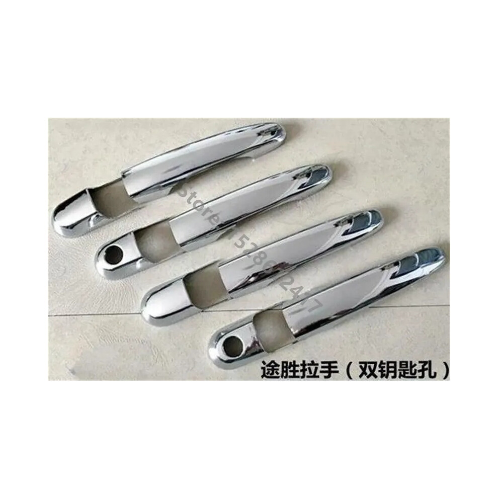 (3) Abs Chrome Door Handle Car Door Wrist Cover Trim For Hyundai Tucson 2005 9486291520075