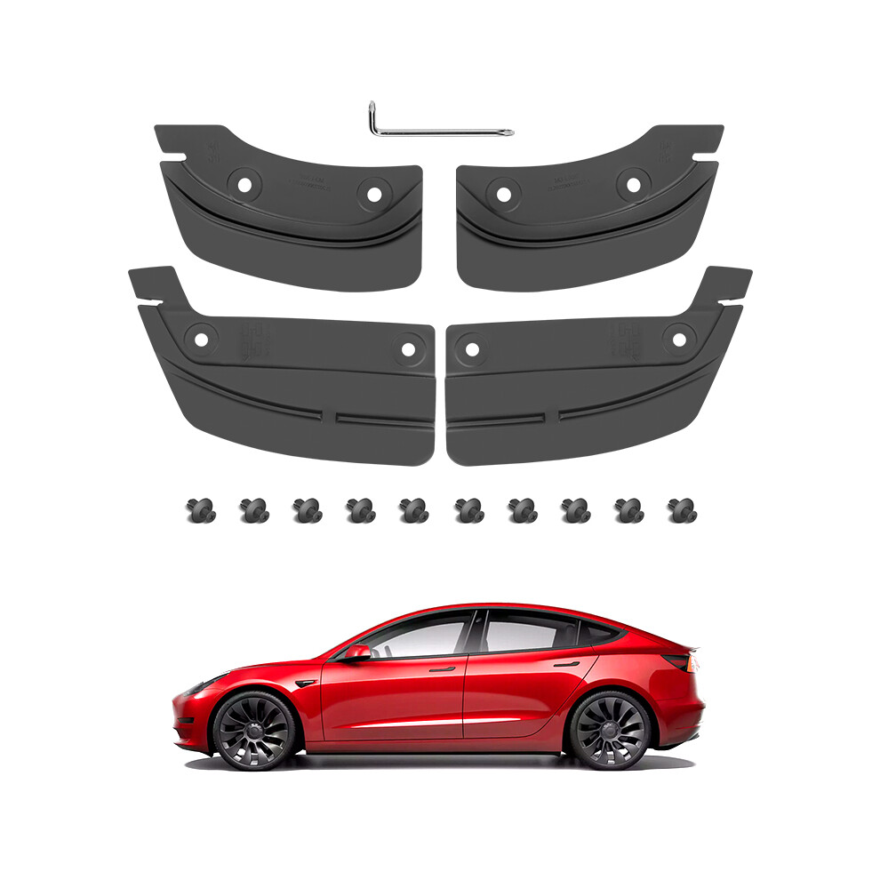(Model 3 Fender) Soft Mud Flaps For Tesla Model Y 3 Tpe Splash Guards Shields Dirty Fender 9486291565755