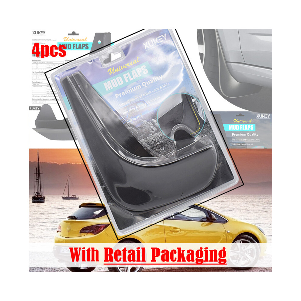 (With Retail Package) Mud Flaps For Vauxhall Opel Adam Astra Corsa Antara Insignia Vectra Zafira 9486291566516