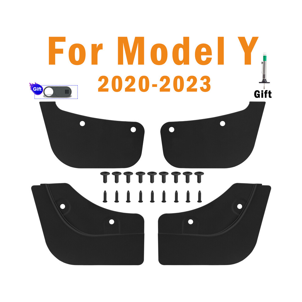 (Model Y - With Gifts) For Tesla Model 3 Y 2023 2022 Wheel Invisible Mud Flaps Pp Tpe Mudflaps 9486291567544