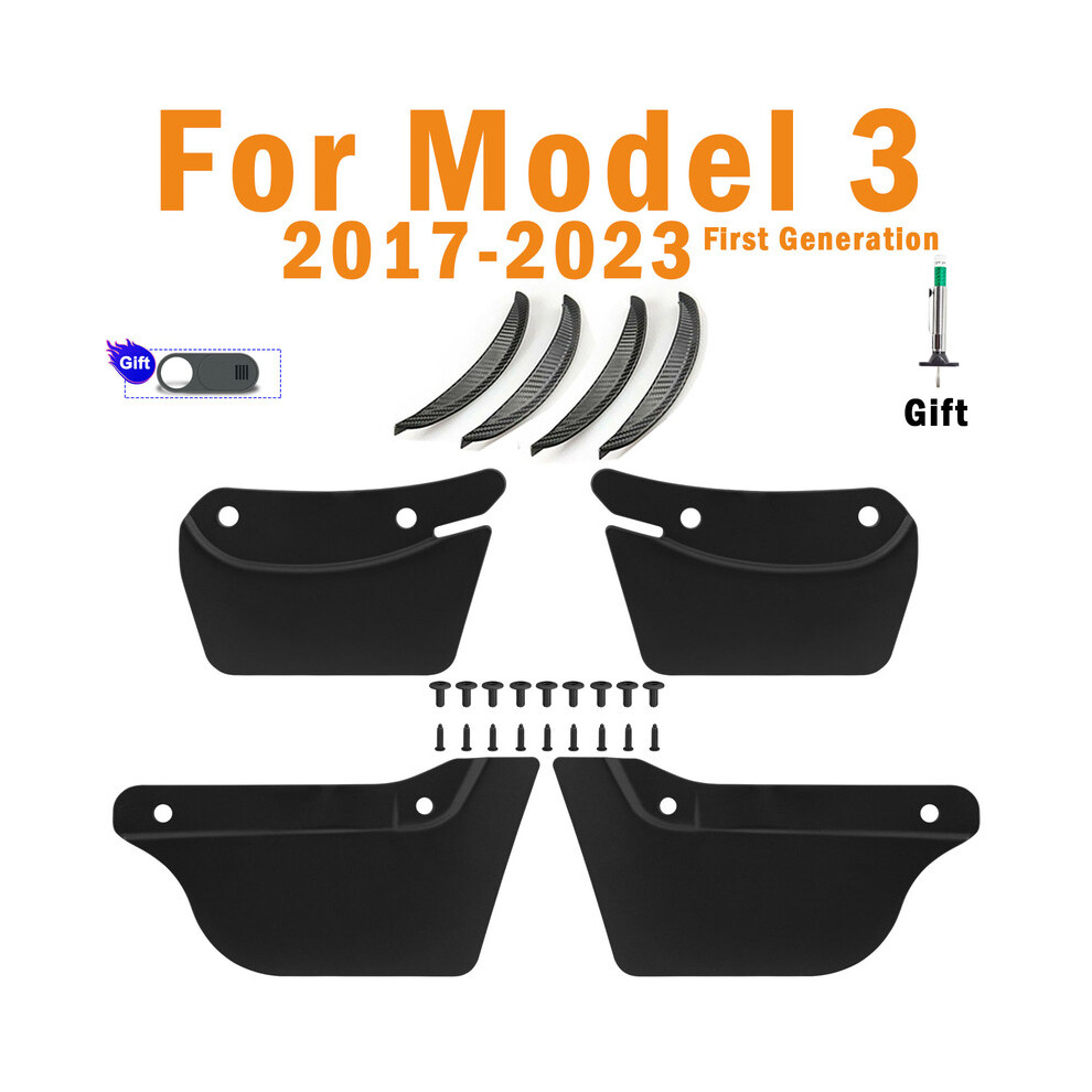 (Model 3 - 8Pcs) For Tesla Model 3 Y 2023 2022 Wheel Invisible Mud Flaps Pp Tpe Mudflaps 9486291567520