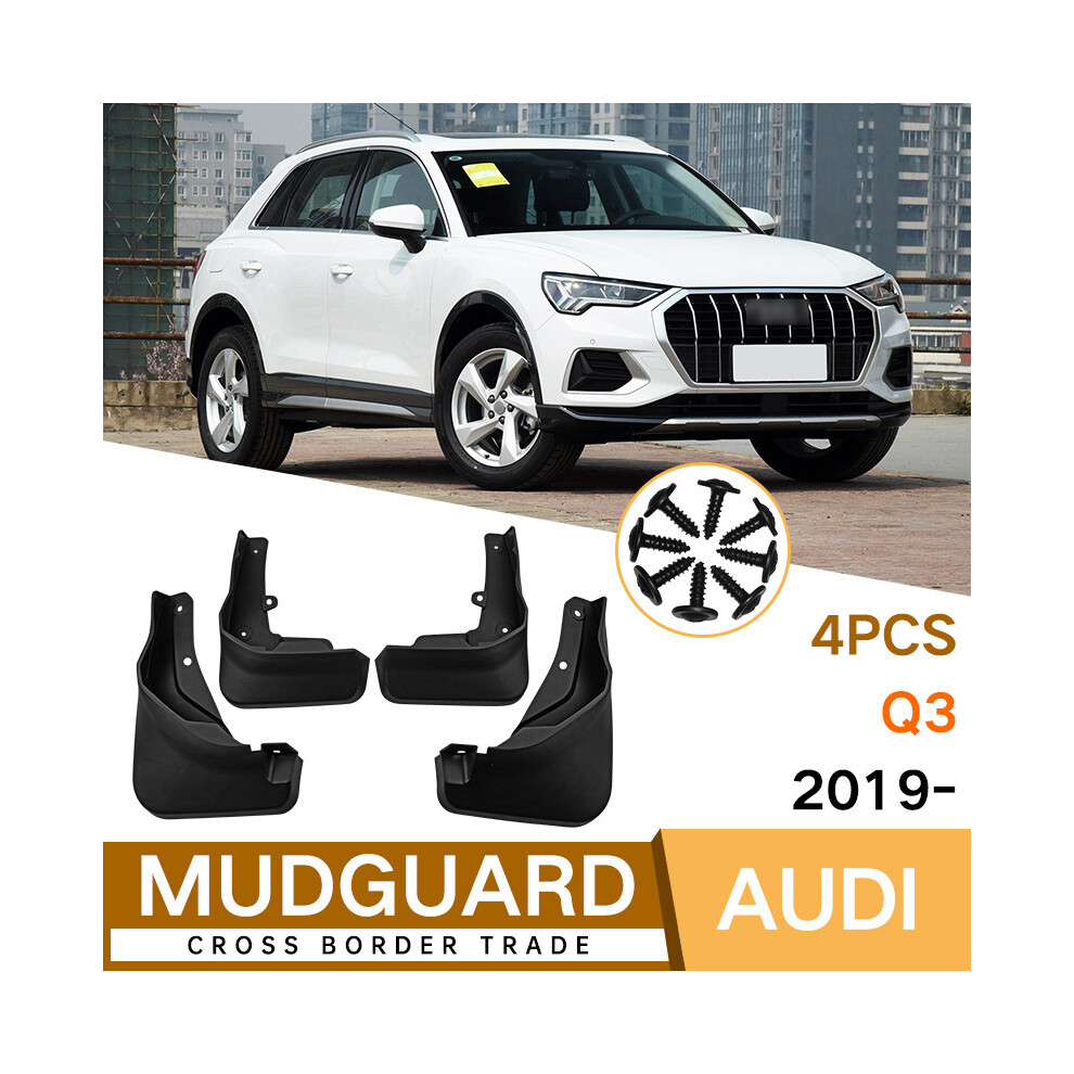 (19 To 23 Starter) 4Pcs Molded For Audi Q3 2013 To 2023 Mudflaps Fenders Mud Flap Guard Splash 9486291567612