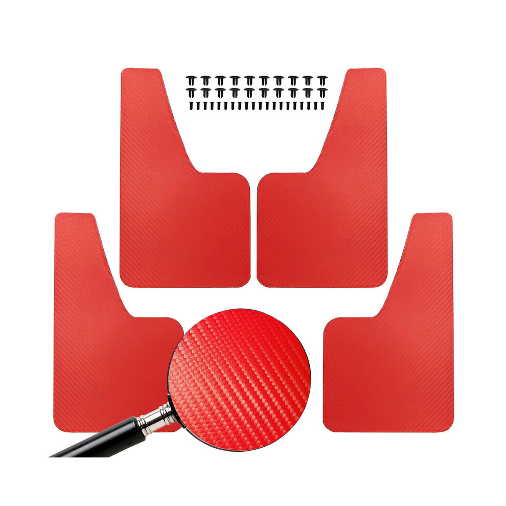 (4Pcs ) Car Mud Flaps For Sui Jimny Sj20 Ja12 Jb23 Jb33 Jb43 Jb53 Jb64w Jb74w Red 9486291567933
