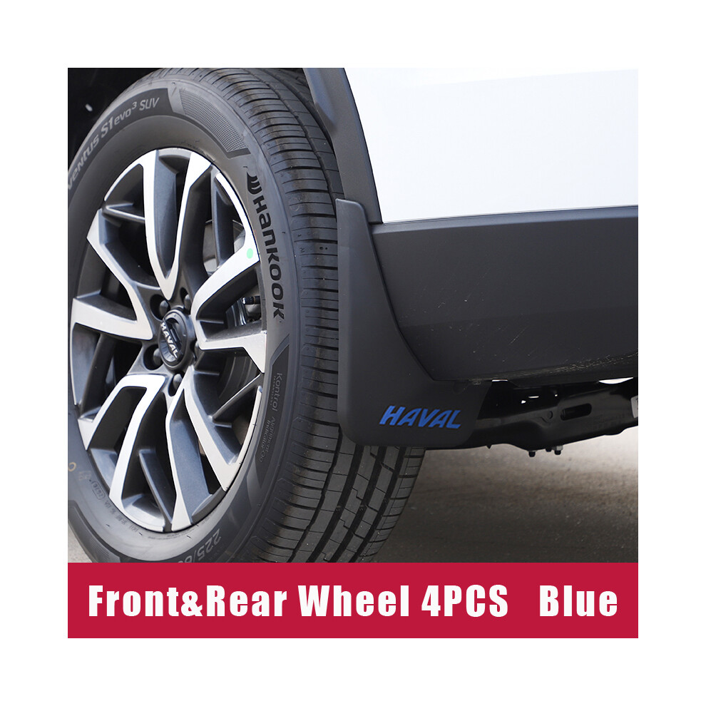 ( 4Pcs) Car Mudguards Plastic Fender Cover Flares Splash Guard Cover Exterior Blue 9486291568015