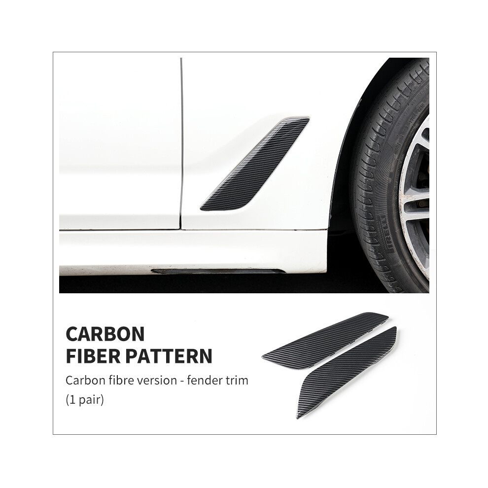 (Carbon Fiber 1 Pair) For BMW G30 G38 5 Series 2018-2023 Car Side Fender Air Vent Cover Replacement-image-OPC-PF96HJ6-NEW
